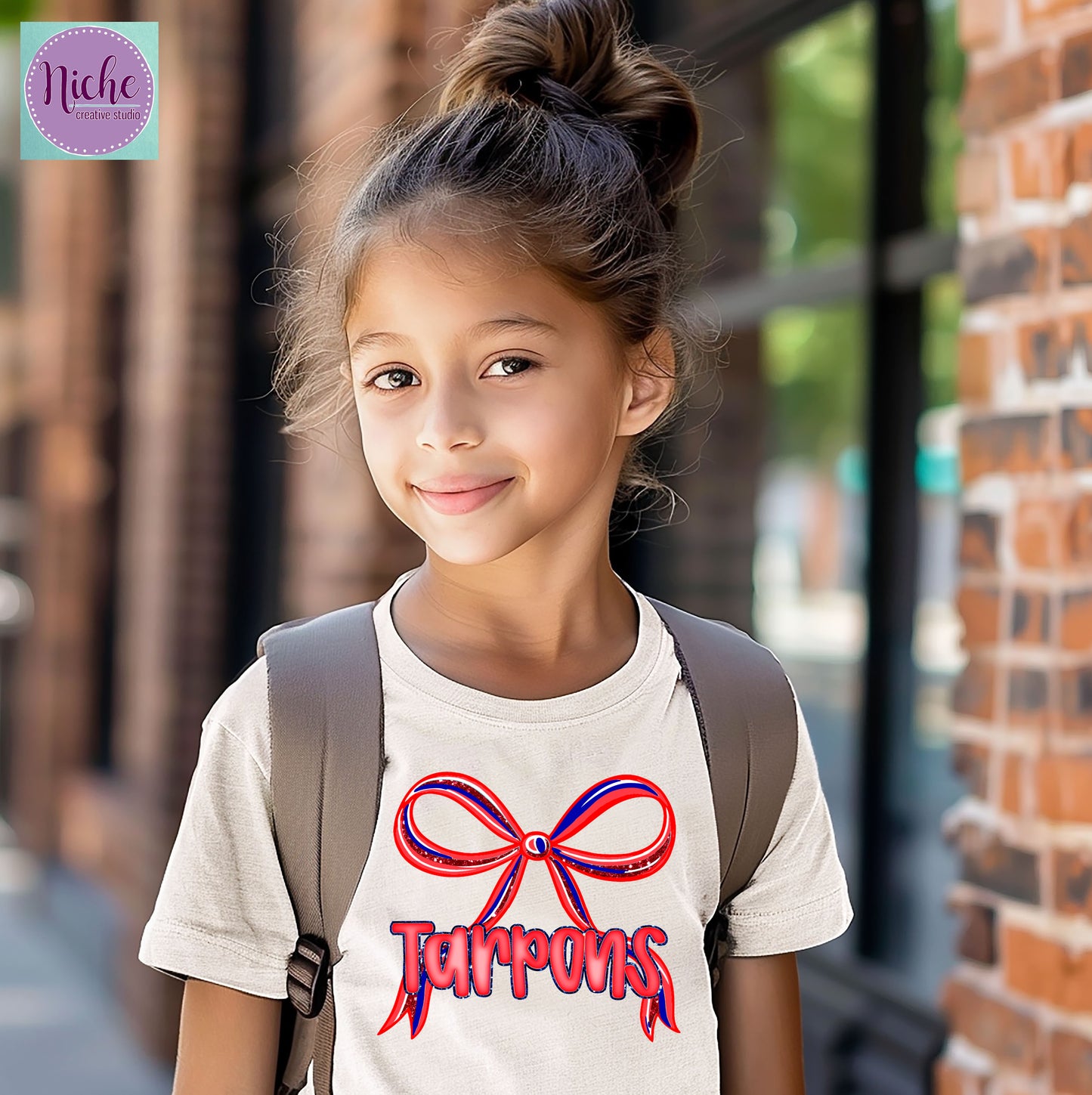 -SOC8403 South Cameron Tarpon Preppy Bow Decal