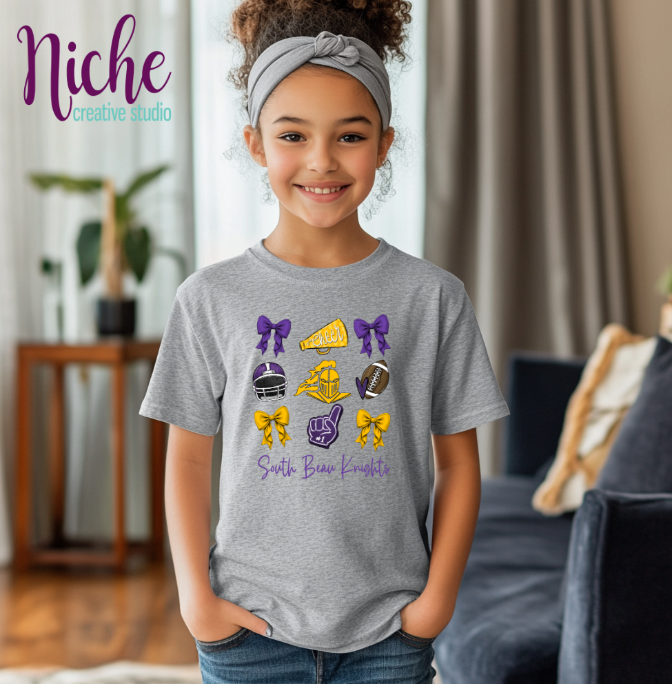 -SOU1969 South Beau Football and Bows Decal