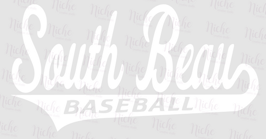 -SOU258 South Beau Baseball Swoosh Decal