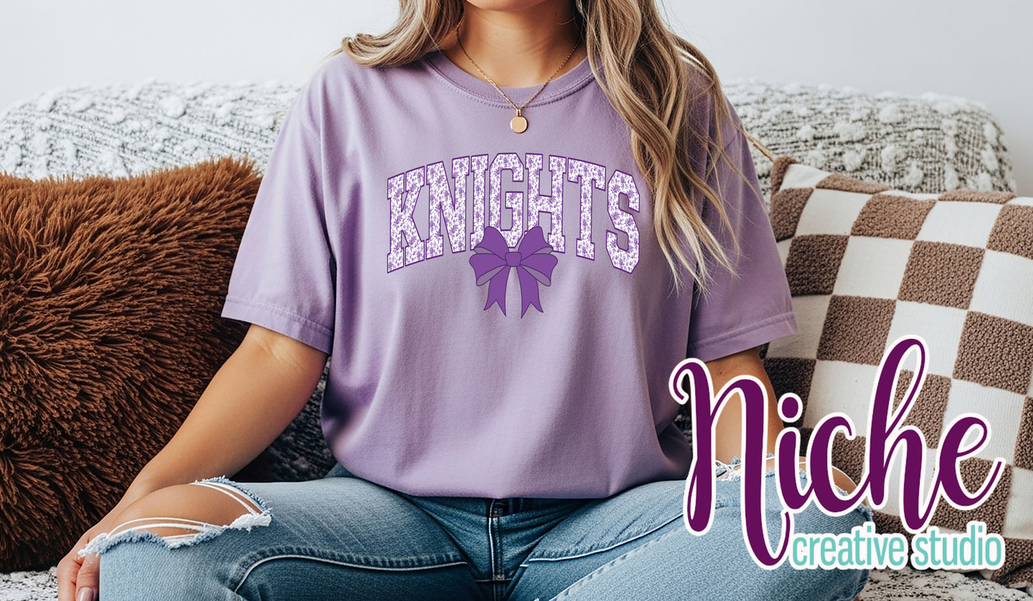 -SOU4429 Knights Purple Toile Decal
