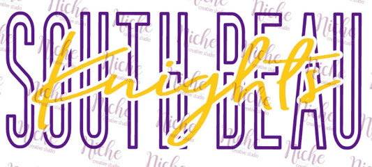 - SOU591 South Beau Knights Stacked Decal