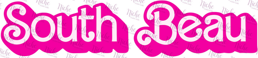 -SOU767 South Beau Doll Font Decal