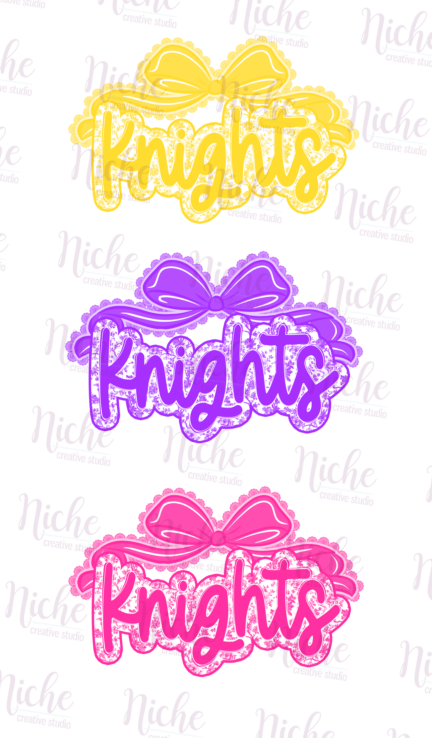 -SOU8206 Knights with Bow Decal