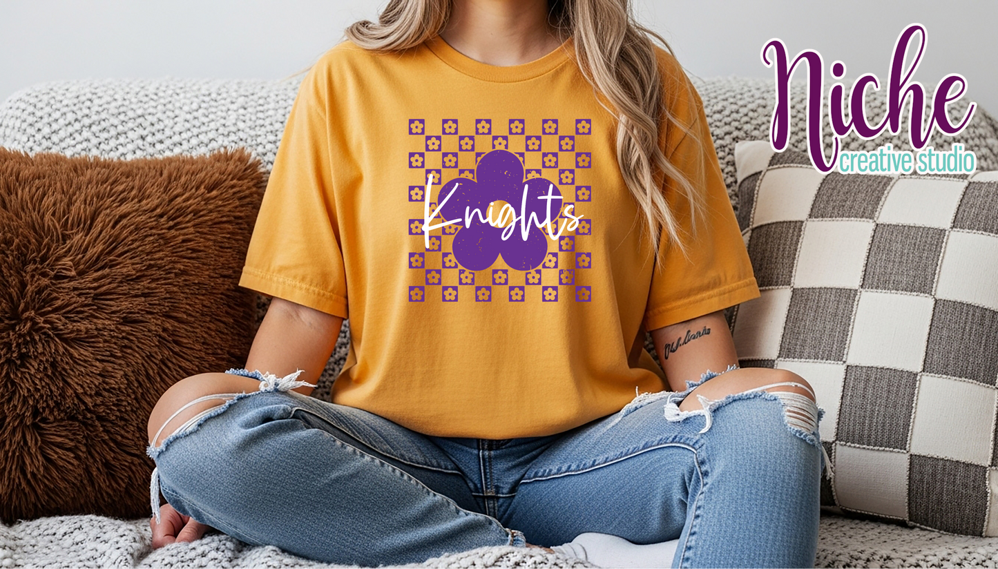 -SOU8310 Checkered Flower Knights Decal