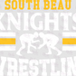 -SOU932 South Beau Knights Wrestling Decal