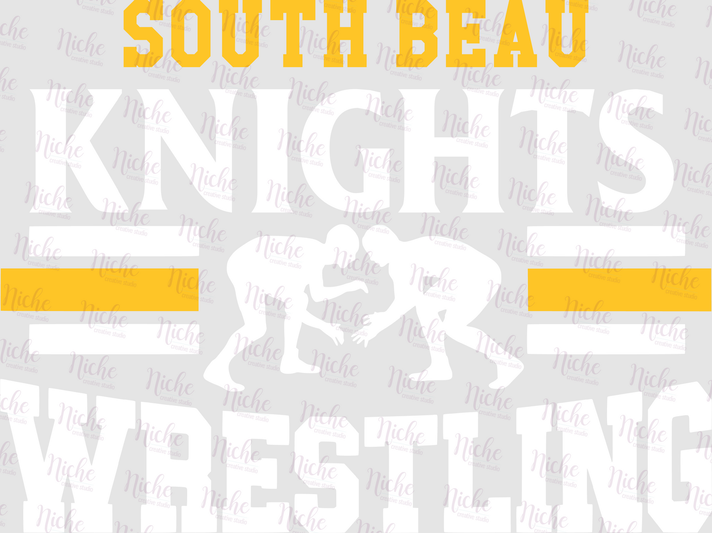-SOU932 South Beau Knights Wrestling Decal