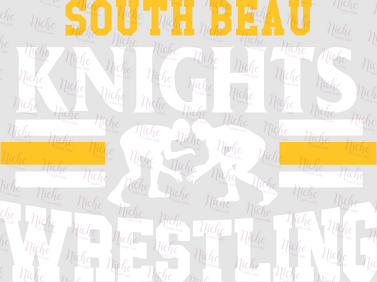 -SOU932 South Beau Knights Wrestling Decal