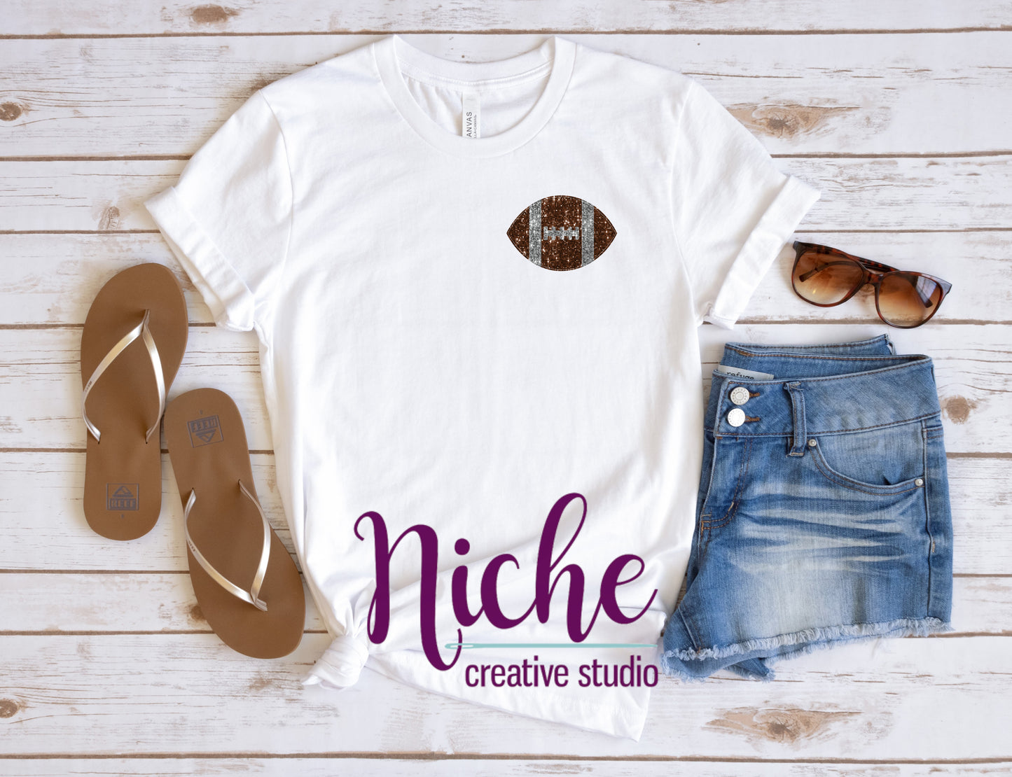 -SPO5190 Football Shimmer Decal