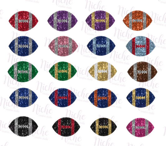 -SPO5190 Football Shimmer Decal