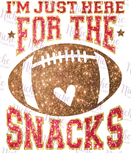 -SPO6031 I'm Just Here for the Snacks Decal