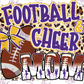 -SPO717 Football and Cheer Mom Decal