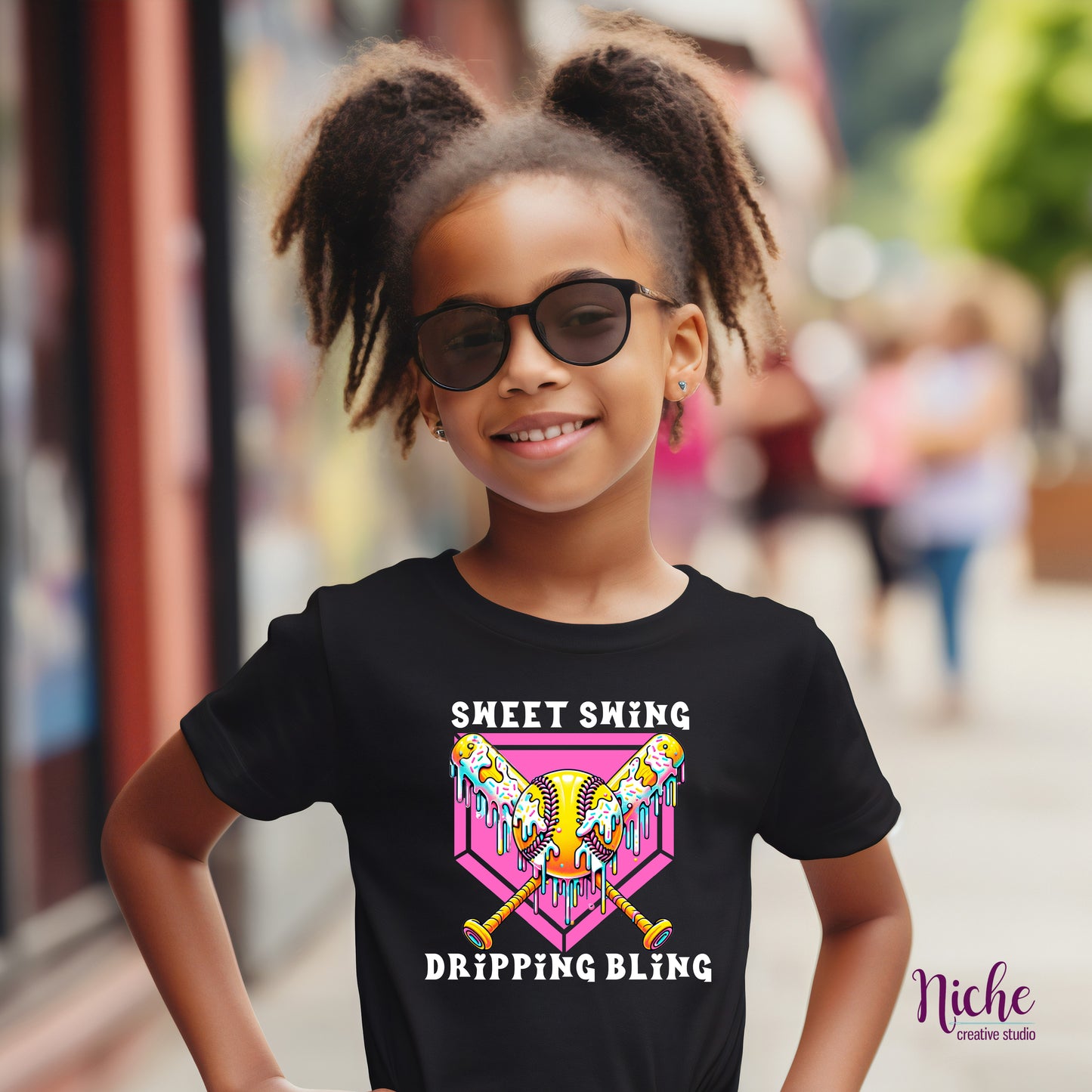 -SPO8003 Sweet Swing Dripping Pink Plate Decal