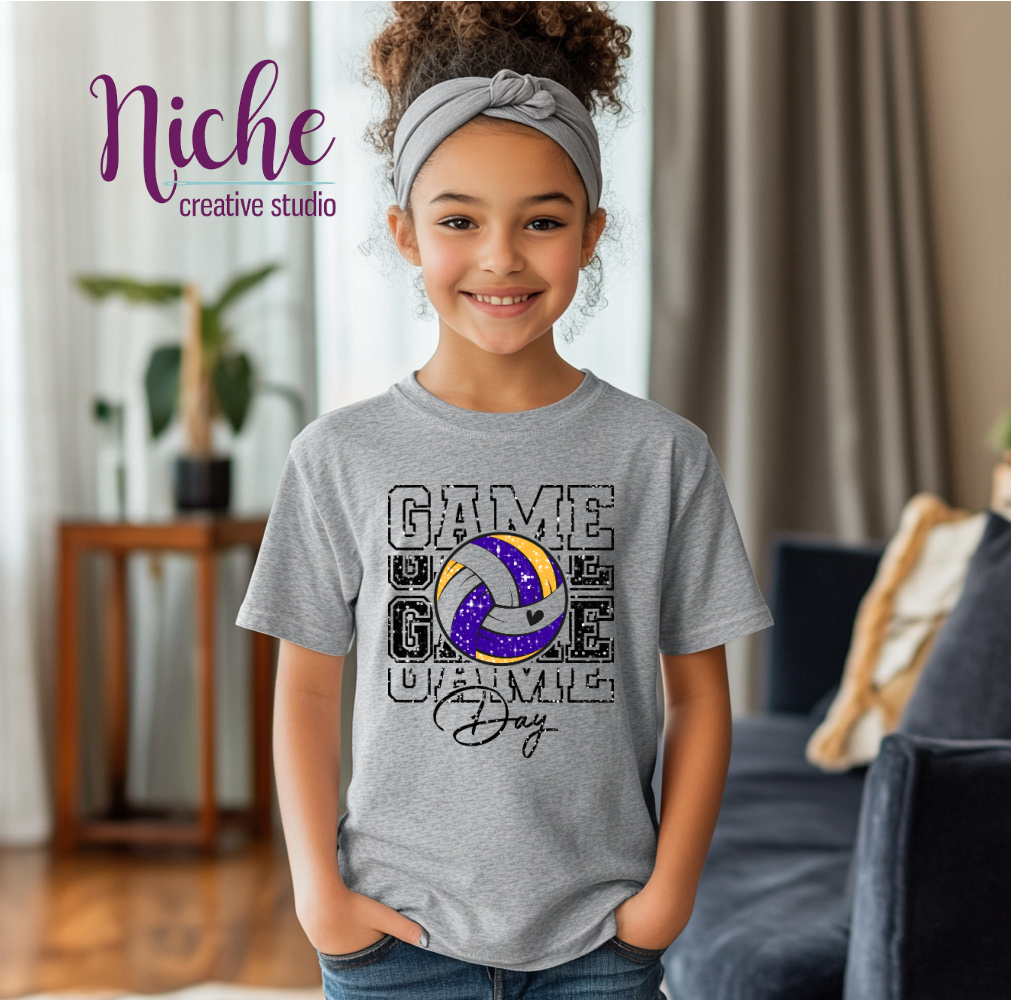 -SPO8072 Volleyball Game Day Decal