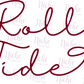 -SPO8109 Roll Tide Thin Bow Decal