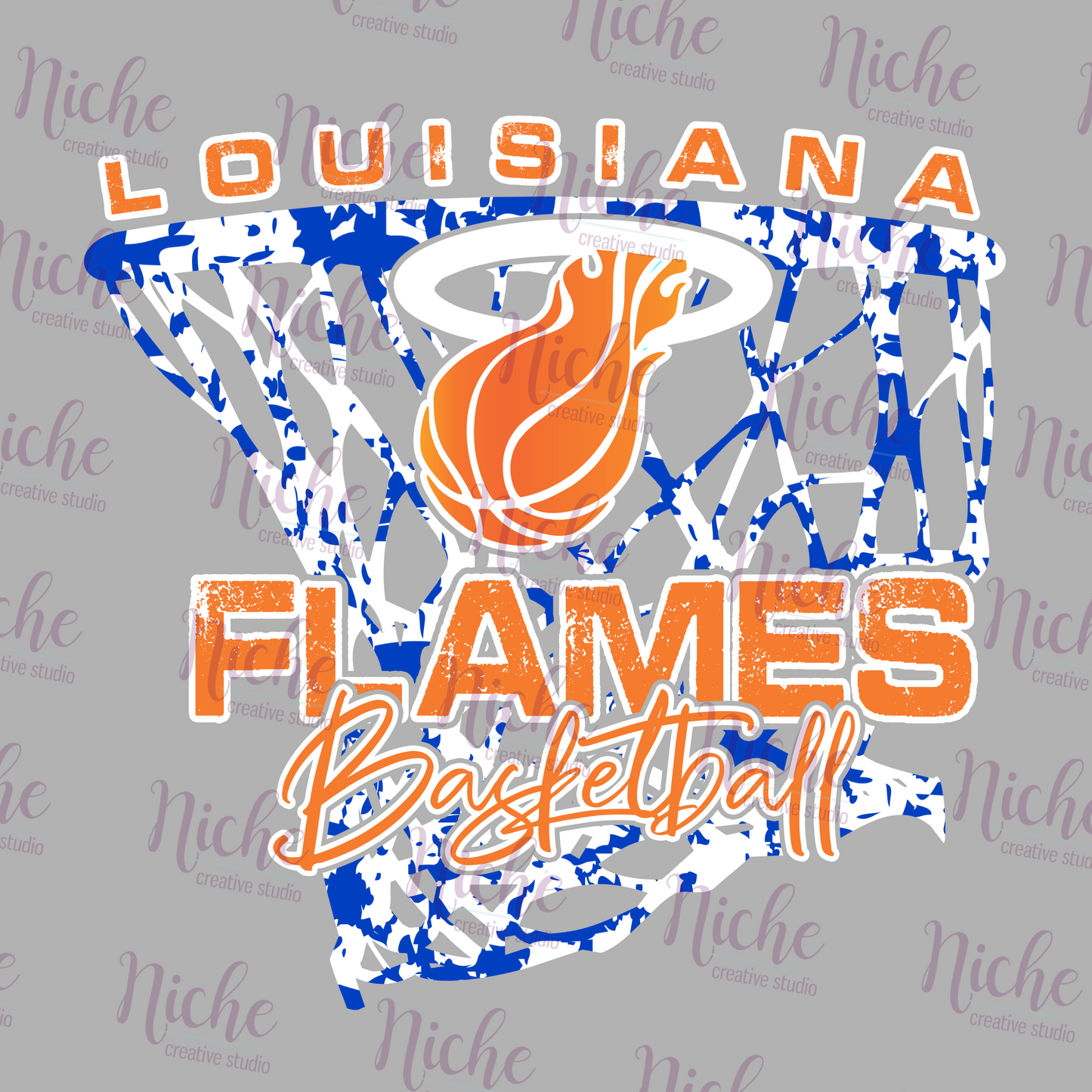 -SPO8215 Louisiana Flames Decal