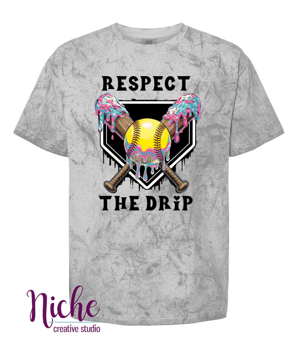 -SPO8240 Respect the Drip Softball Decal