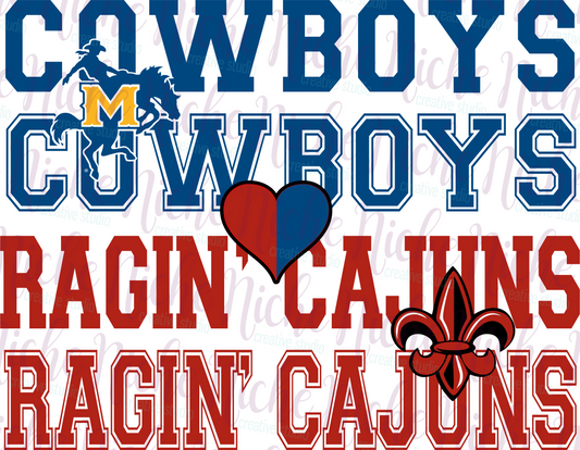 -SPO8288 House Divided McNeese ULL Decal
