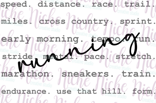 -SPO8307 Running Collage Decal