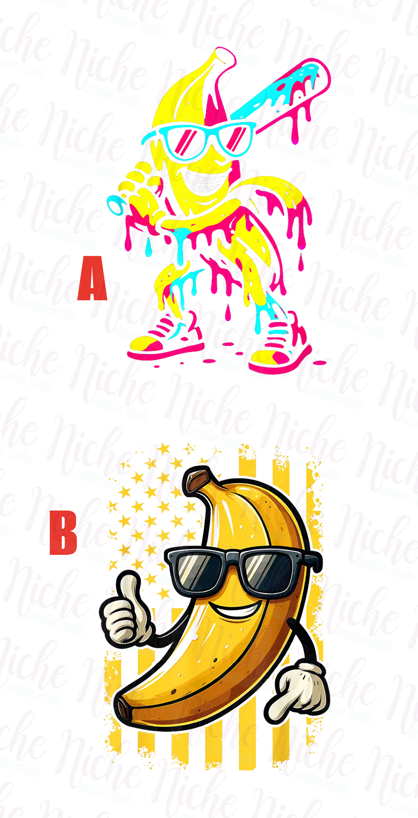 -SPO8409 Baseball Banana Decal