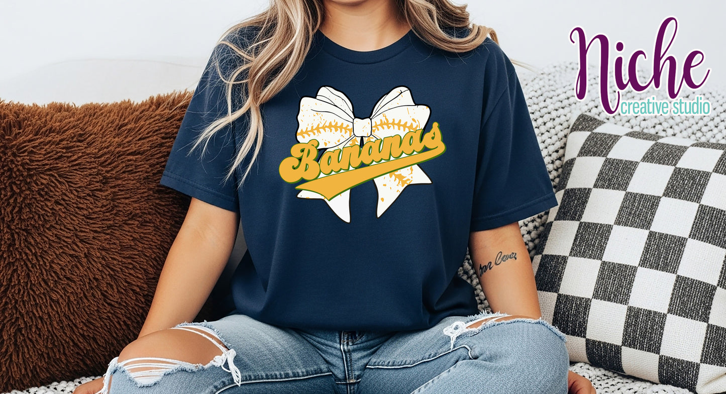 -SPO8412 Bow with Bananas Decal