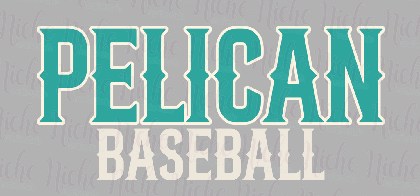 -PEL8451 Pelican Baseball Decal