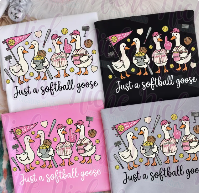 -SPO8601 Just a Softball Goose Decal