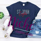 - STJ590 St. John Stacked Decal