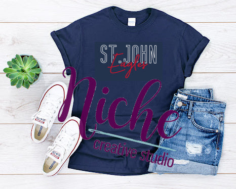 - STJ590 St. John Stacked Decal