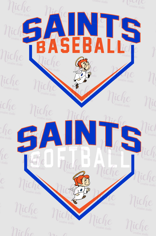 -STL1548 Saints Baseball Diamond Decal
