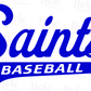 -STL258 Saint Baseball Swoosh Decal