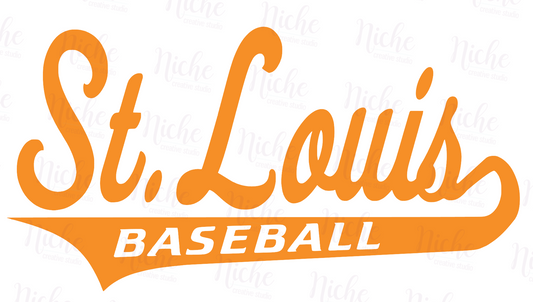 -STL259 St. Louis Baseball Swoosh Decal