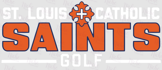 -STL3220 St. Louis Catholic Saints Golf Decal