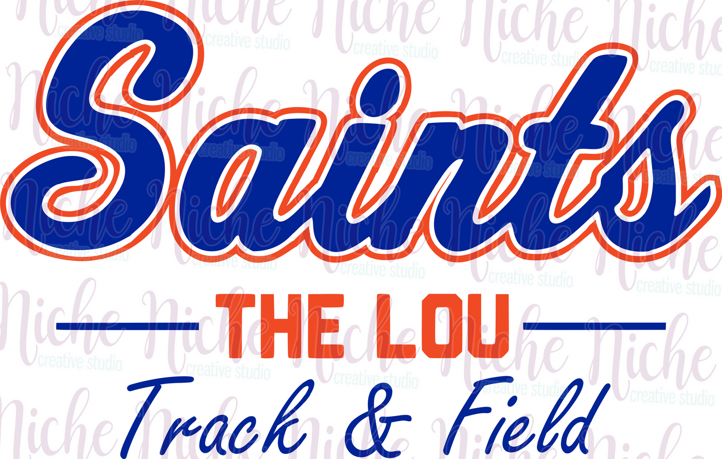 -STL3300 Saints The LOU Blue and Orange with Track Decal