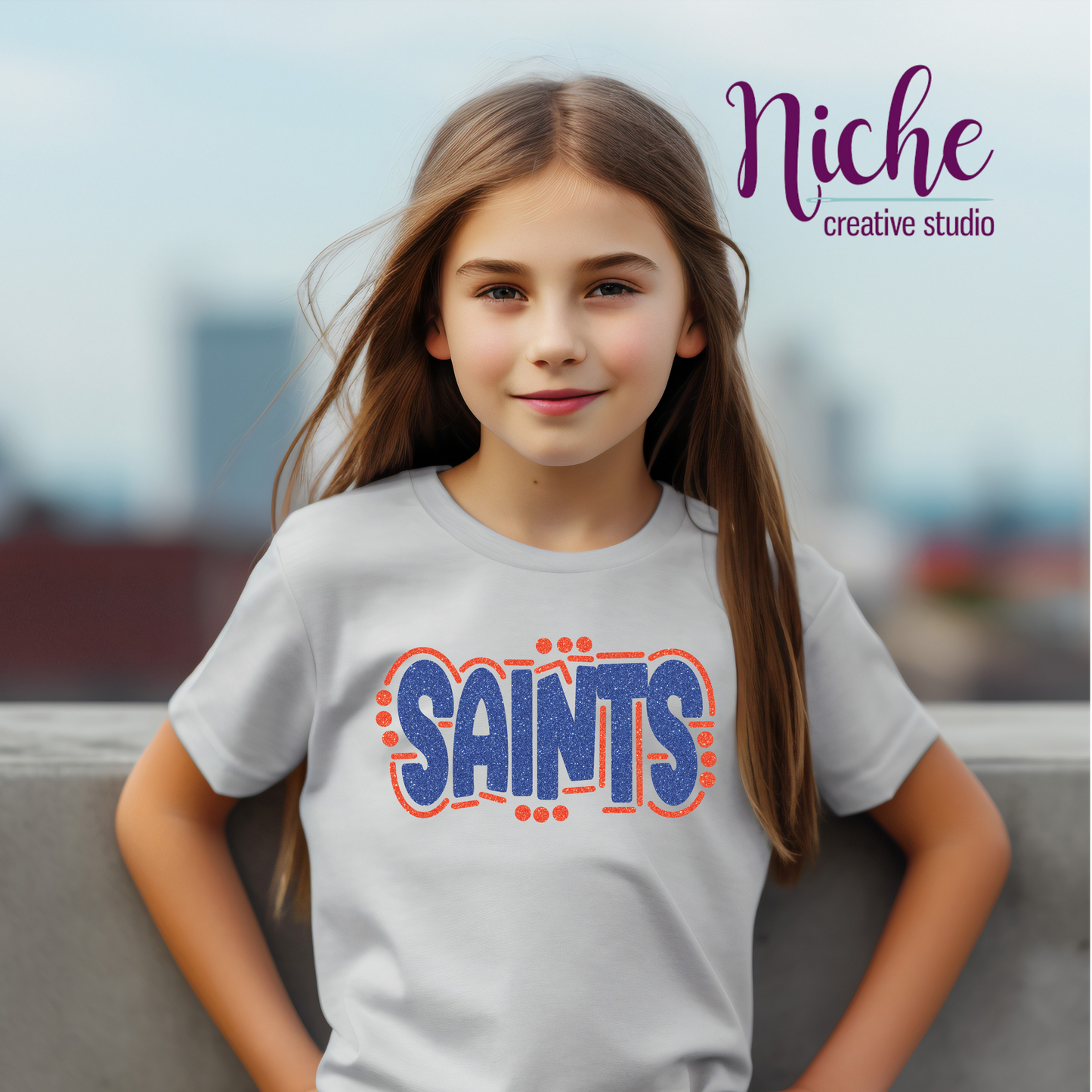 -STL3301 Saints Doodle Decal