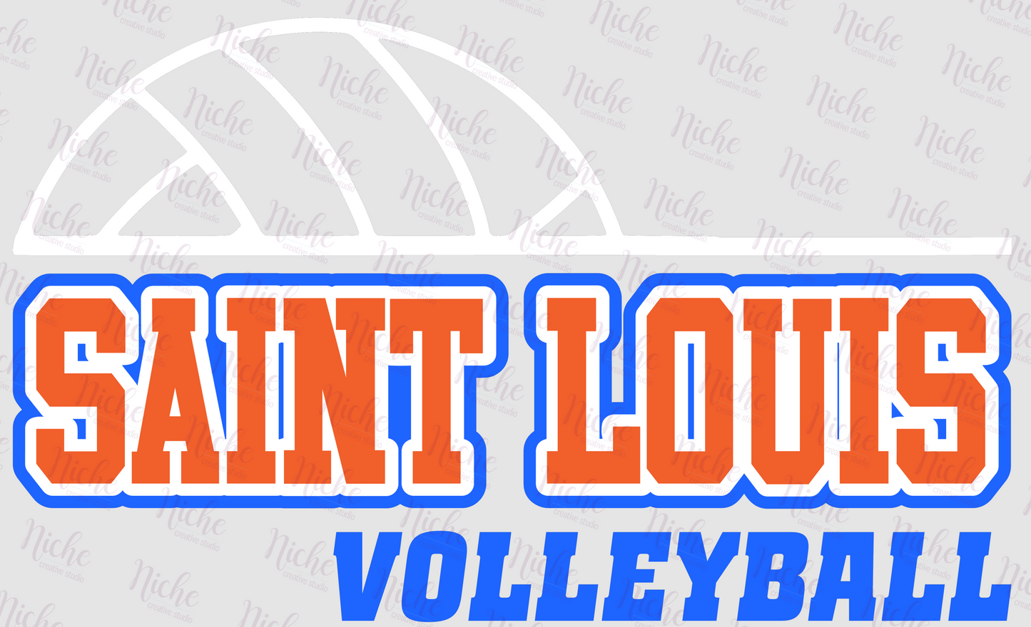 -STL712 Saint Louis Volleyball Decal