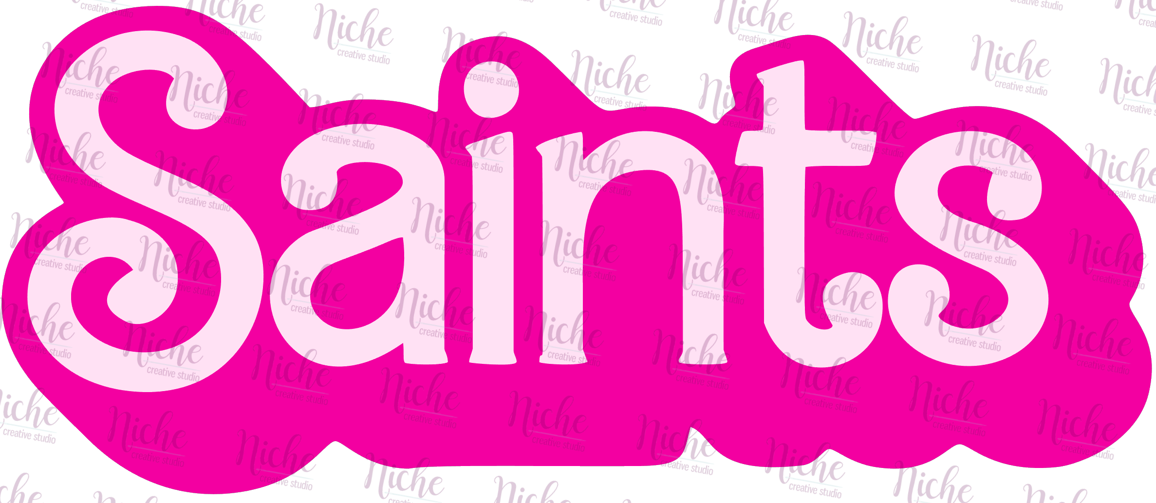 - STL755 Saints Doll Font Decal – Niche Creative Studio