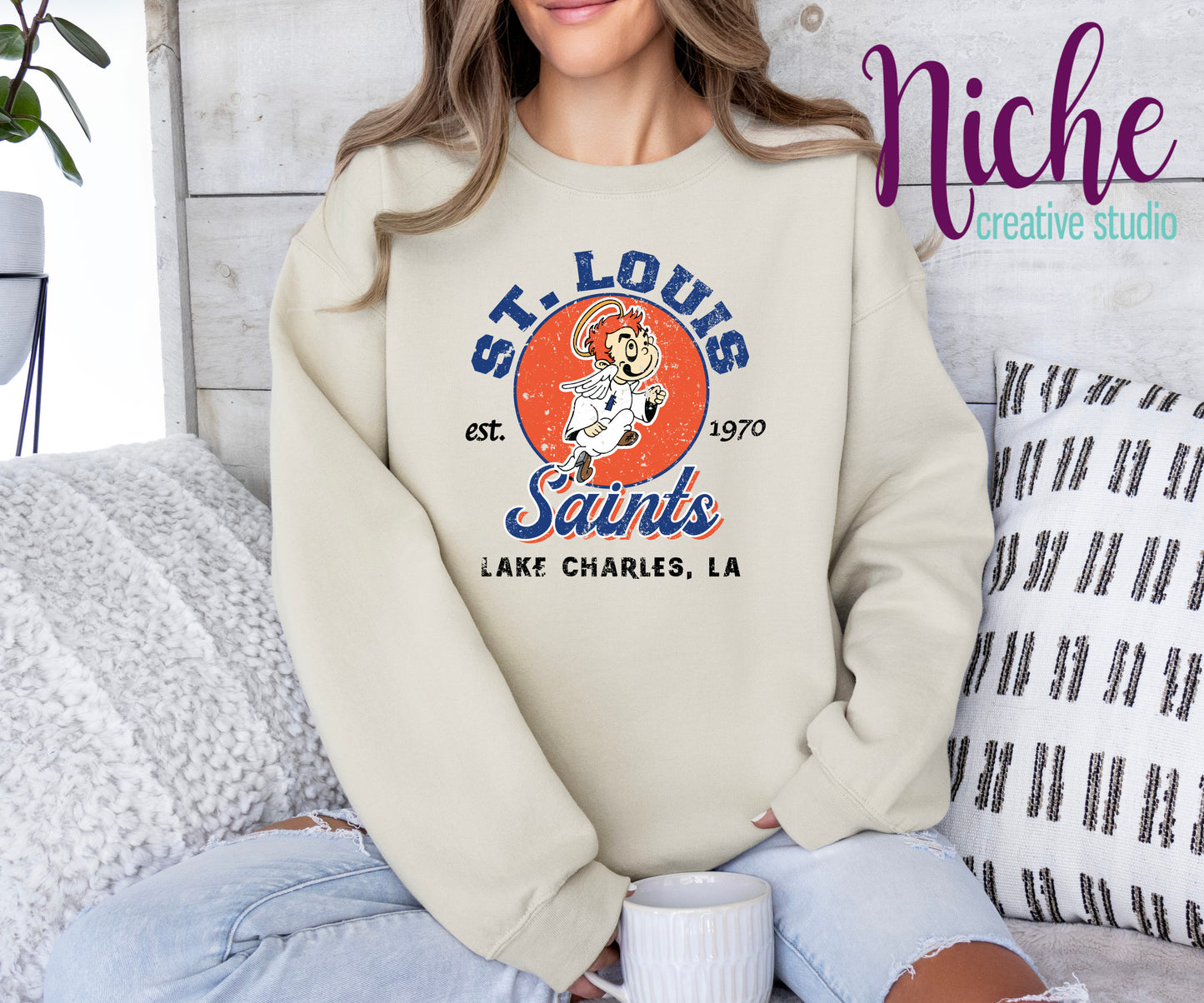 -STL8275 St Louis Saints Old School Decal