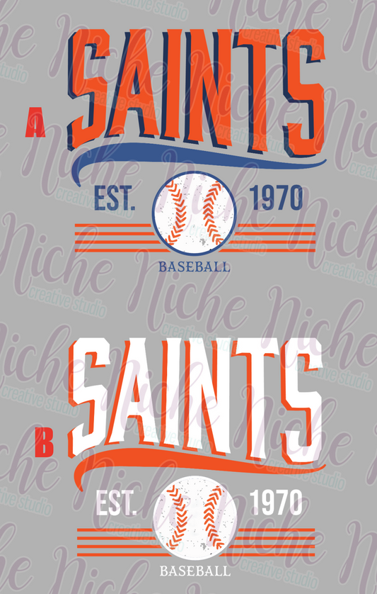 -STL8517 Retro Saints Baseball Decal