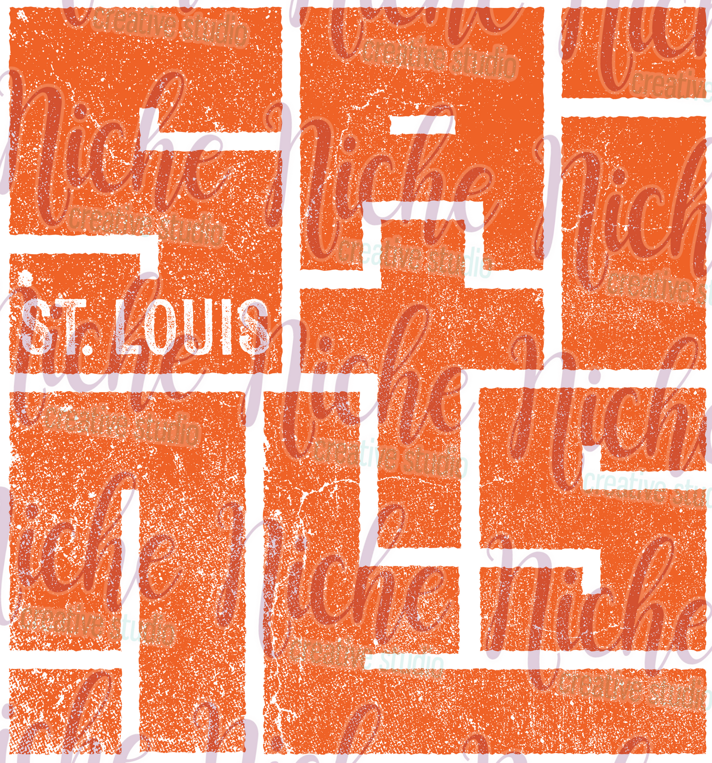 -STL8825 Grunge School St Louis Decal