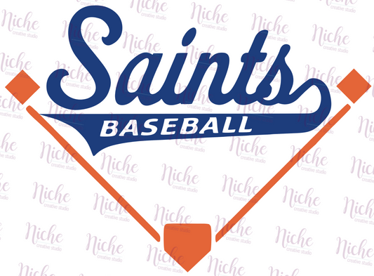 -STL906 Saints Baseball Diamond Decal