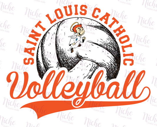 -STL941 Saints Volleyball Decal