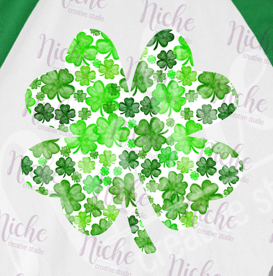 -STP2756 Clover Collage Decal