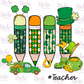 -STP6020 Teacher Pencil Decal