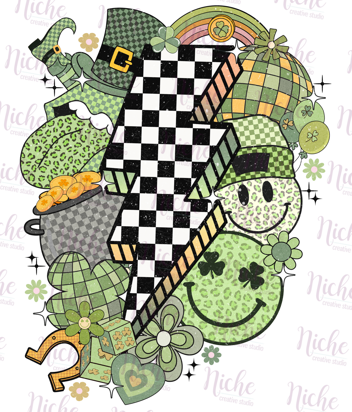 -STP8020 Retro St Pats Decal