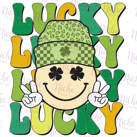 -STP8035 Lucky Smile Decal