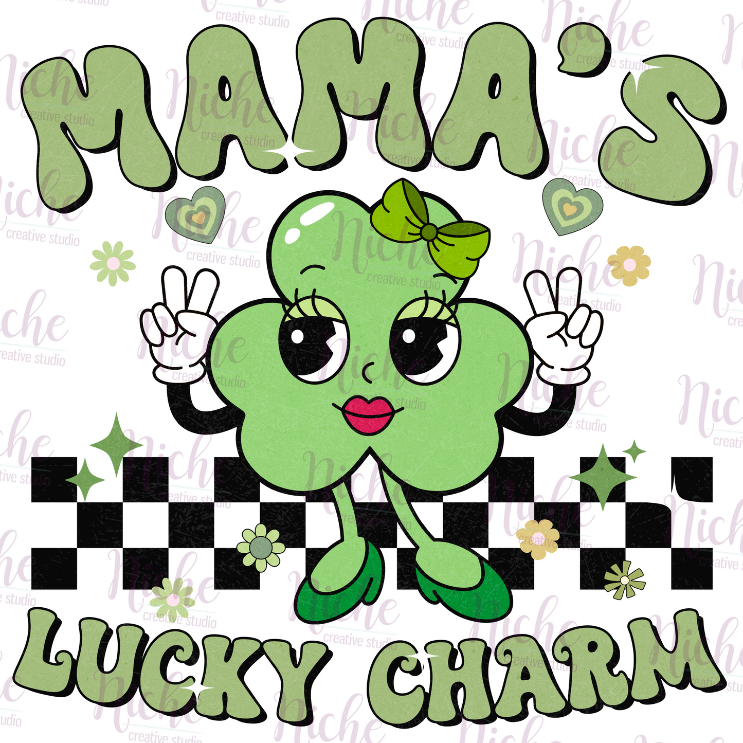 -STP8036 Mamas Lucky Charm Decal