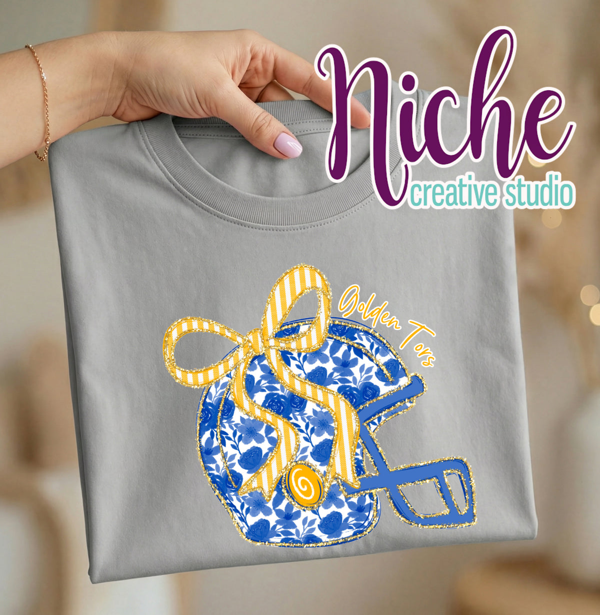 -SUL4729  Floral Helmet Decal