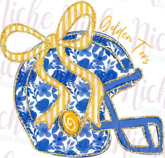-SUL4729  Floral Helmet Decal