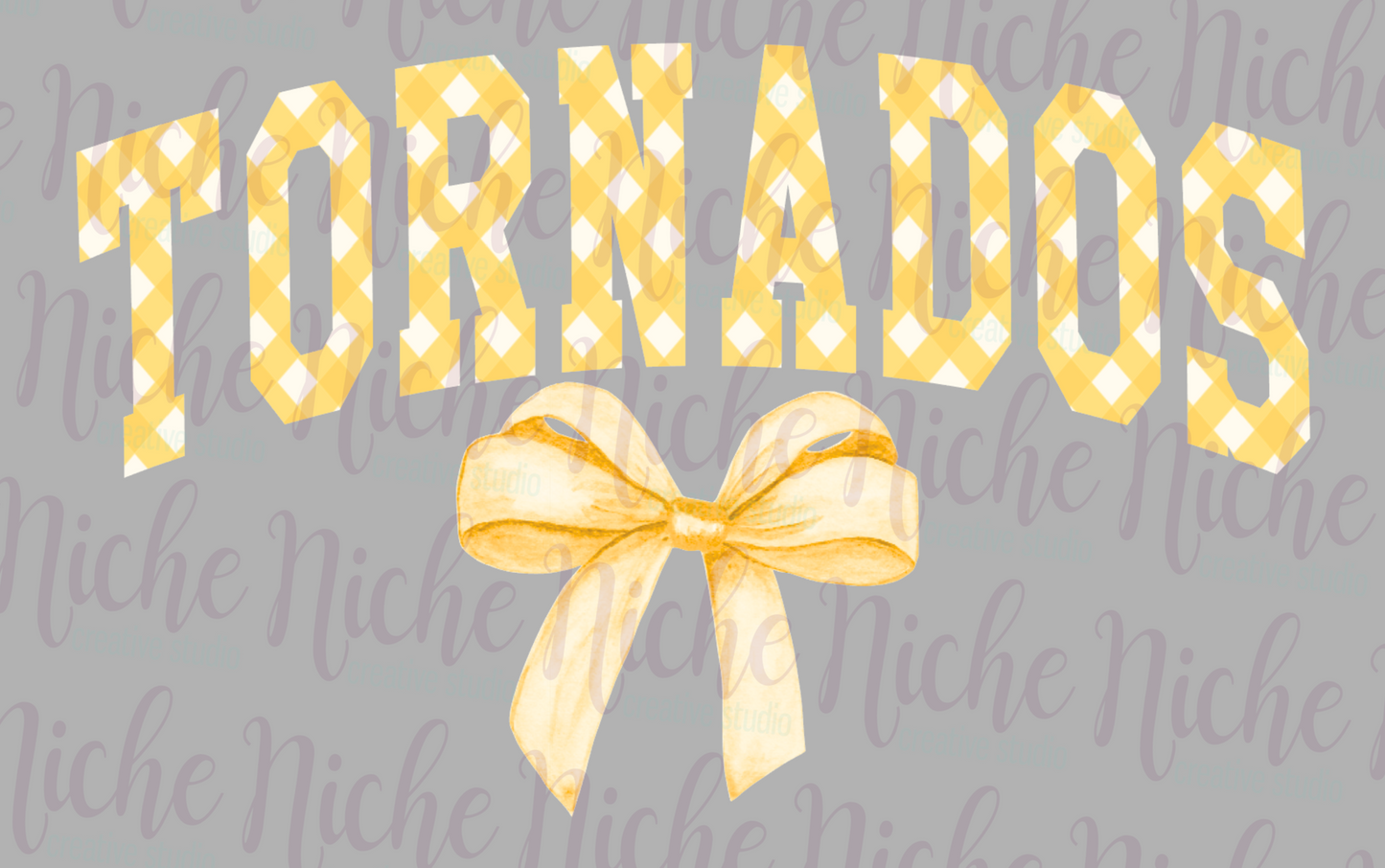 -SUL8263 Tornados Checkered with Bow Decal