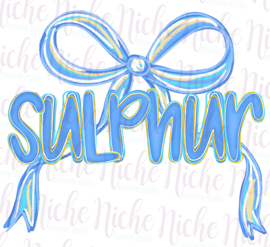 -SUL8298 Preppy Sulphur Bow Decal